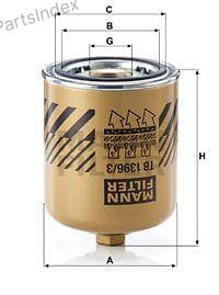 Изображение - Фильтр  воздухоосушитель MANN TB 1396/3 X