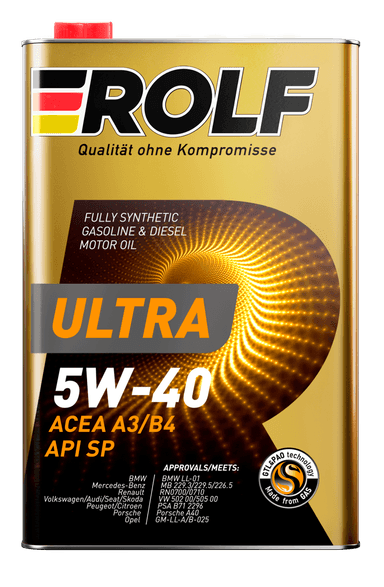 Изображение - ROLF Ultra SAE 5w-40,  ACEA A3/B4, API SP